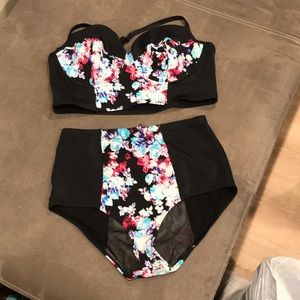 Torrid floral bathing suit